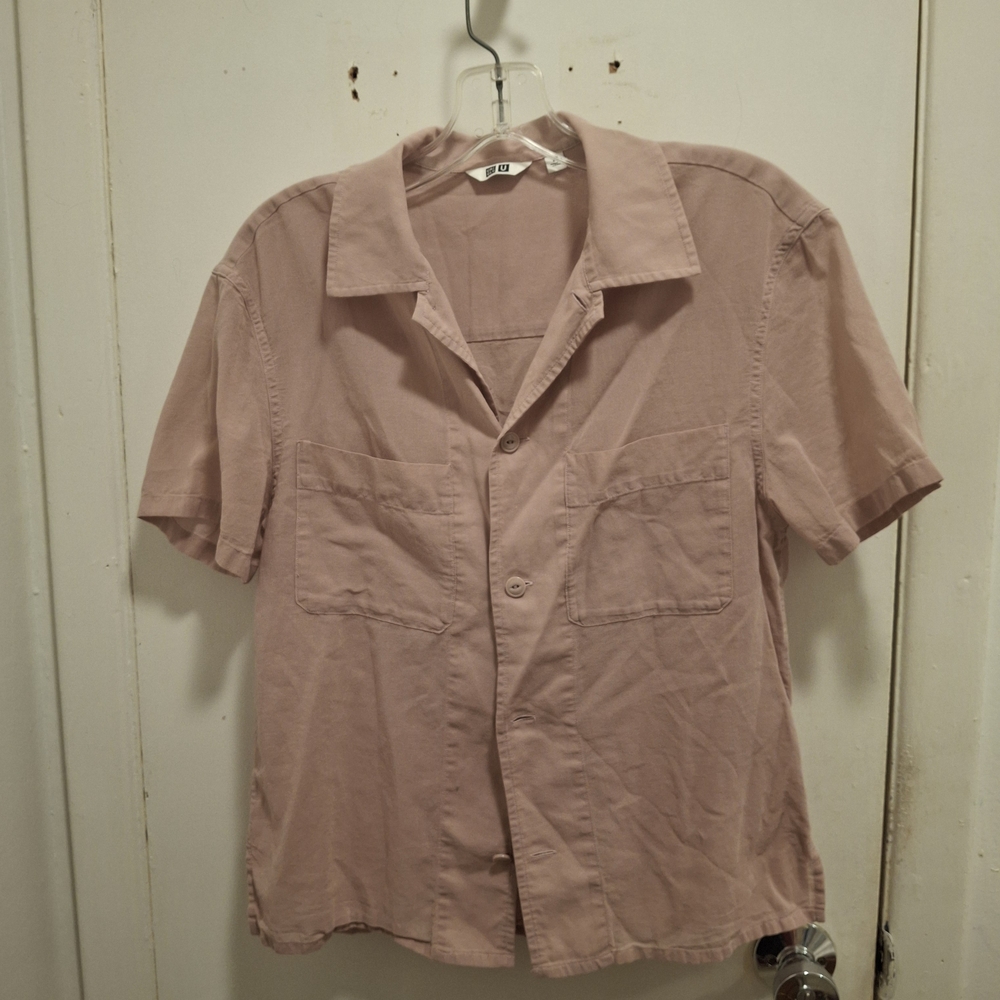 Uniqlo Light Pink Collared Shirt
